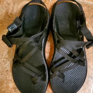 Black Chacos Sandals Size 8